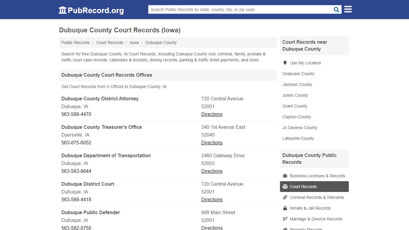 Free Dubuque County Court Records (Iowa Court Records)